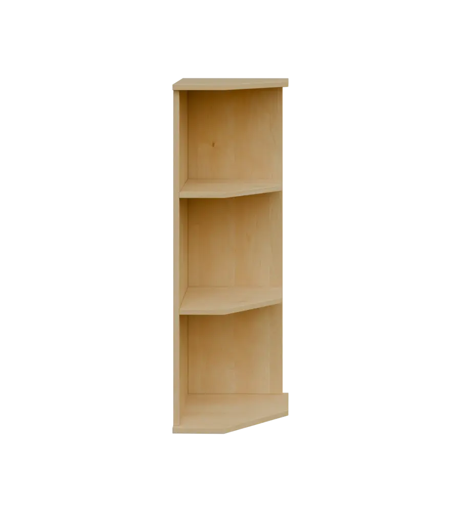 TZ 3 - 3 kancelářská skříň rohová, pravá, 1107x360x400, javor horský